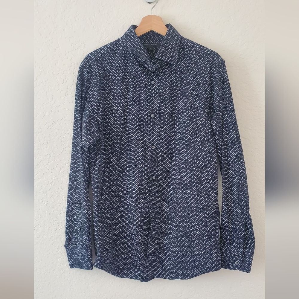 Banana Republic Dark Blue Patterned Shirt